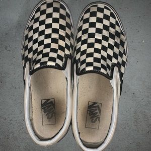 Checkered Slip-On Vans Women’s 9.5 Men’s 8.0